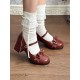 Dita Autumn Whispers Square Toe Mary Jane Shoes(Reservation/5 Colours/Full Payment Without Shipping)